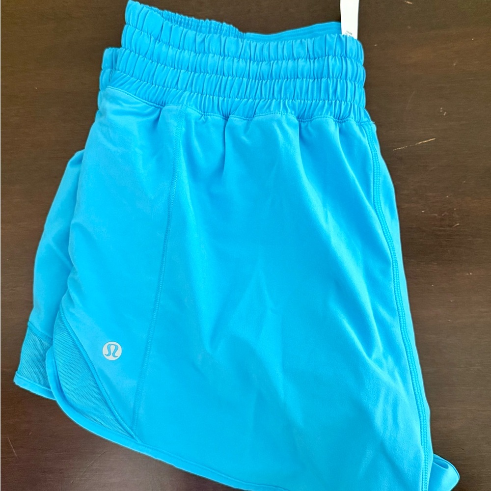 Lululemon Blue High Rise Hotty Hot Shorts 2.5